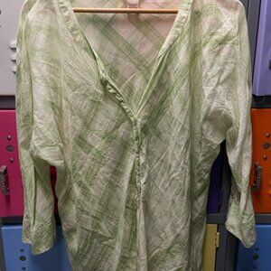 Sundance  100% Cotton Lightweight Casual top Tunic, L